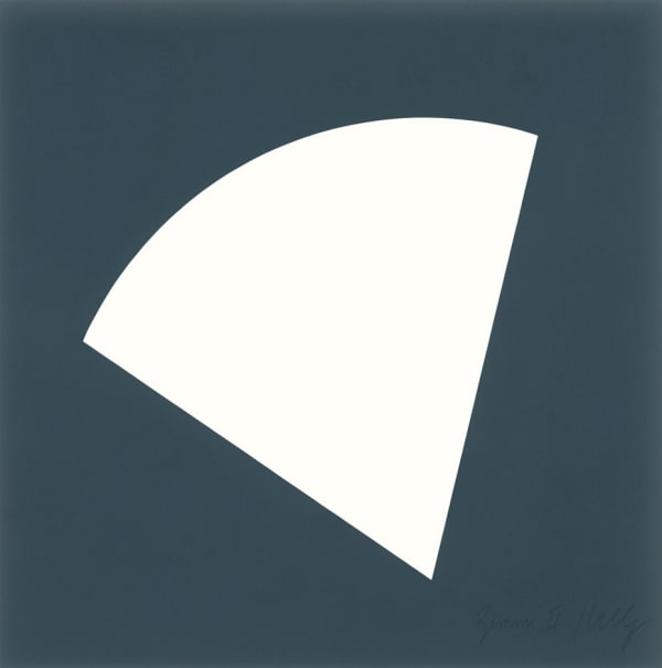 White Curve 1997, lithograph on Rives BFK paper edition of 75, this edition AP IX 50.5 x 50 cm (framed size) Provenance: from the collection of Ellsworth Kelly
